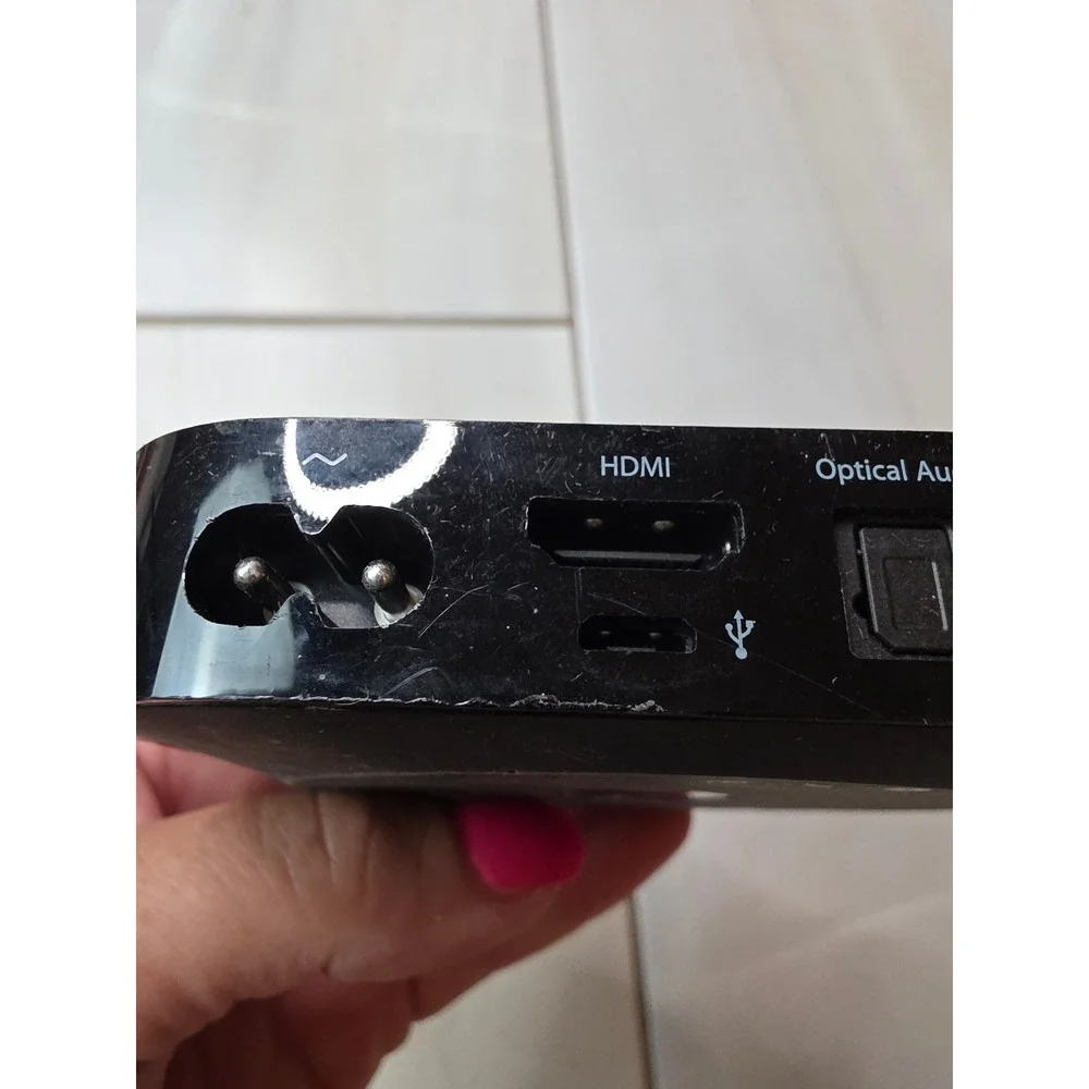Apple TV‎ 3rd Generation Black Media Streamer Model A1469 EMC 2633 1080p HD F1